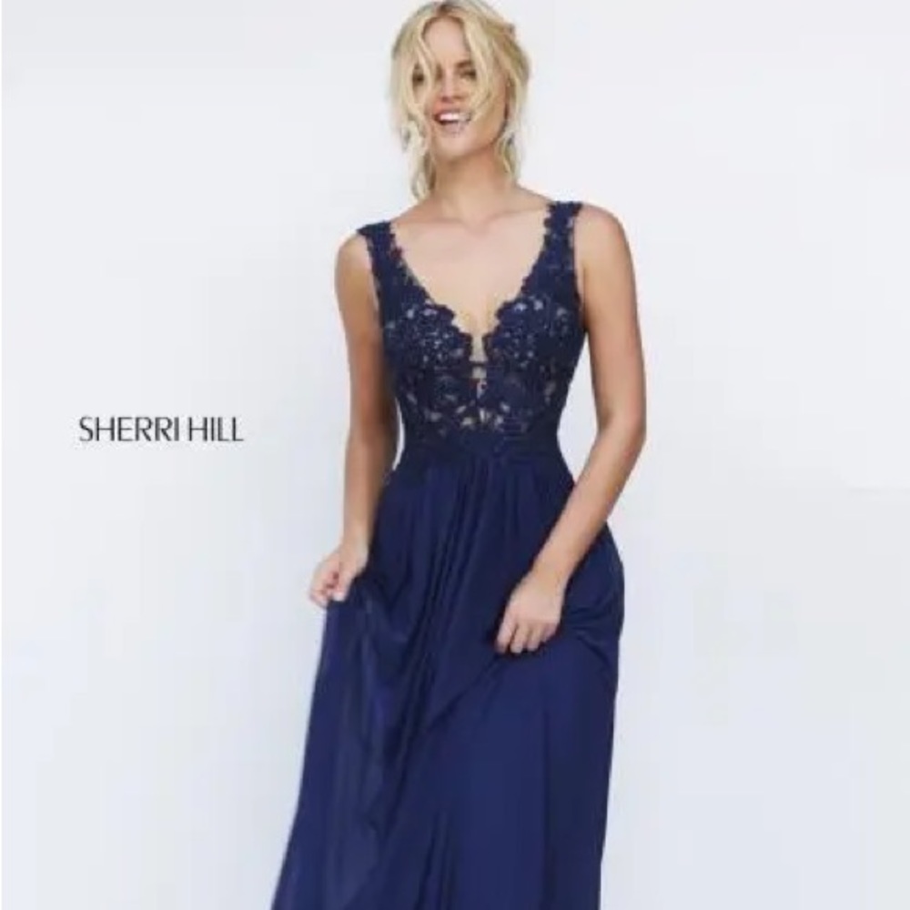 Sherri Hill Floral lace dress